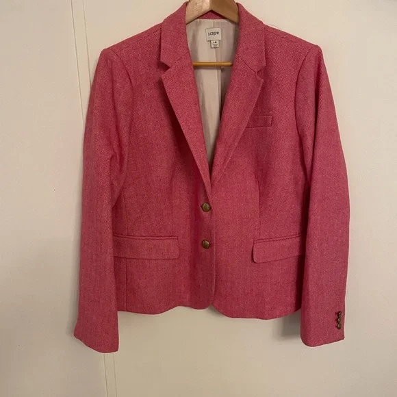 J. Crew Women's Blazer in vibrant Pink - Picture 2 of 12